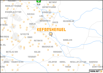 map of Kefar Shemuʼel