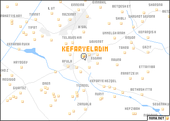 map of Kefar Yeladim