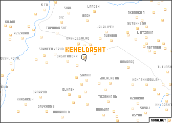 map of Kehel Dasht