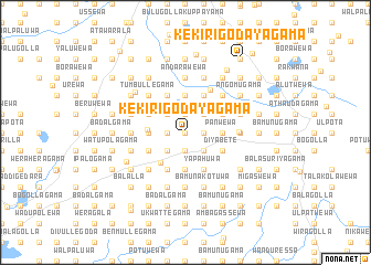 map of Kekirigodayagama