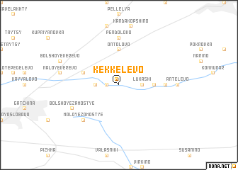 map of Kekkelëvo