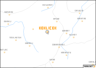 map of Keklicek