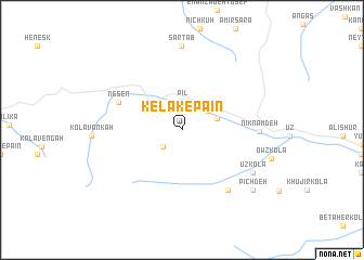 map of Kelāk-e Pā\