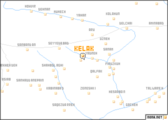 map of Kelāk