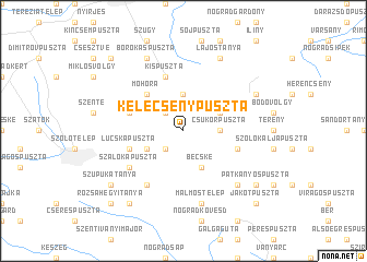 map of Kelecsénypuszta