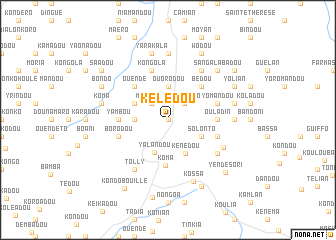 map of Kélédou