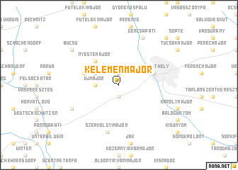 map of Kelemenmajor