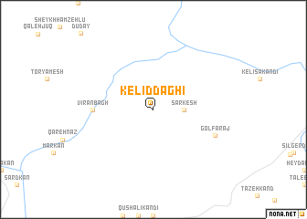 map of Kelīd Dāghī