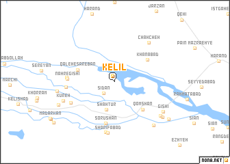 map of Kelīl