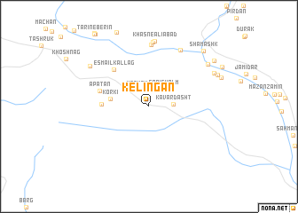 map of Kelīngān