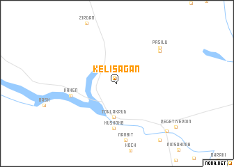 map of Kelīsagān