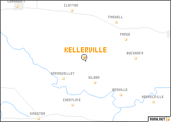 map of Kellerville