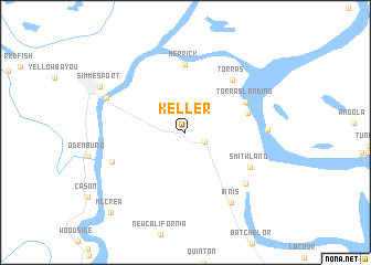 map of Keller