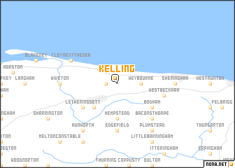 map of Kelling