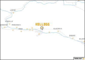 map of Kellogg