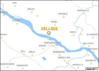 map of Kellogg