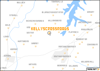 map of Kellys Crossroads