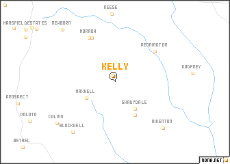 map of Kelly