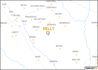 map of Kelly