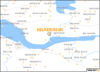map of Kelneriškiai