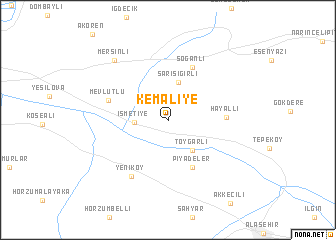 map of Kemaliye