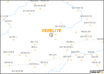 map of Kemaliye