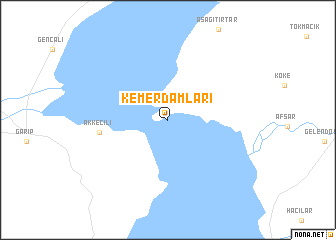 map of Kemerdamları