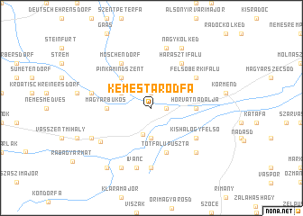 map of Kemestaródfa
