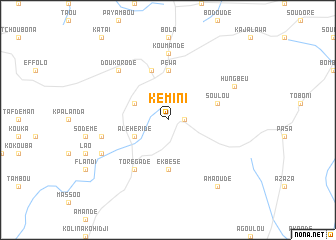 map of Kémini