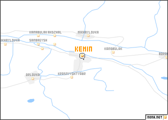 map of Kemin