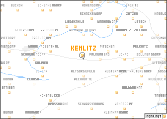 map of Kemlitz