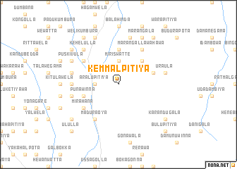 map of Kemmalpitiya