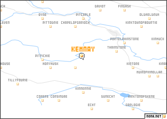 map of Kemnay