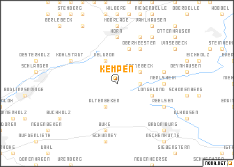 map of Kempen