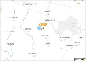 map of Kemp