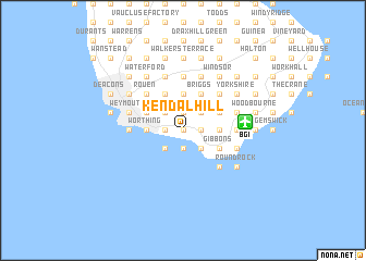 map of Kendal Hill