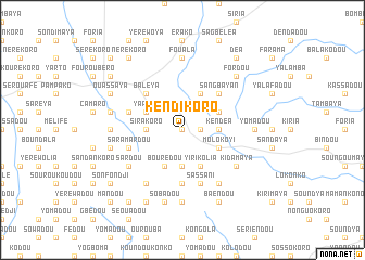 map of Kendikoro