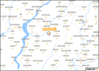 map of Kenema