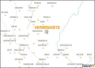 map of Kéniandikoto