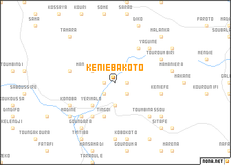 map of Kéniéba Koto