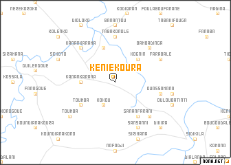 map of Kéniékoura