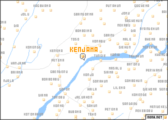 map of Kenjama