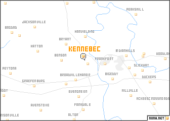 map of Kennebec
