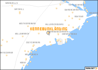 map of Kennebunk Landing
