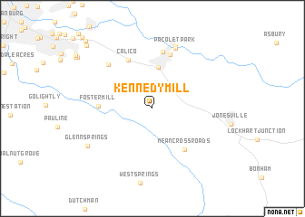 map of Kennedy Mill