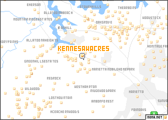 map of Kennesaw Acres