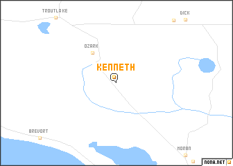 map of Kenneth