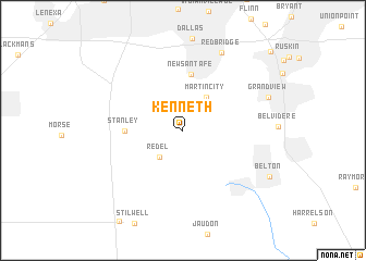 map of Kenneth