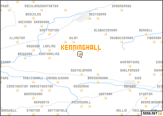 map of Kenninghall