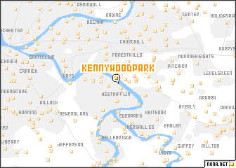 map of Kennywood Park